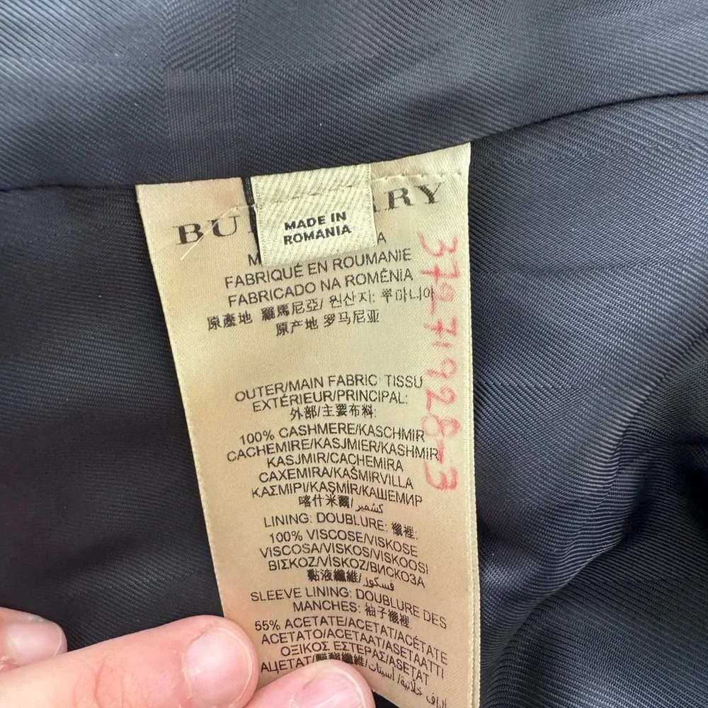 Burberry Cashmere (100%) Winter Coat - Picture 2 of 9